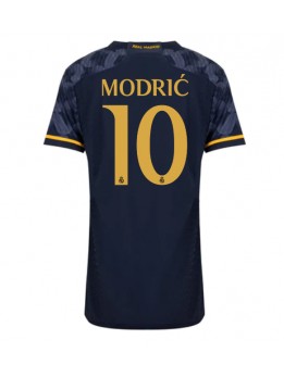 Real Madrid Luka Modric #10 Replika Borta Kläder Dam 2023-24 Kortärmad